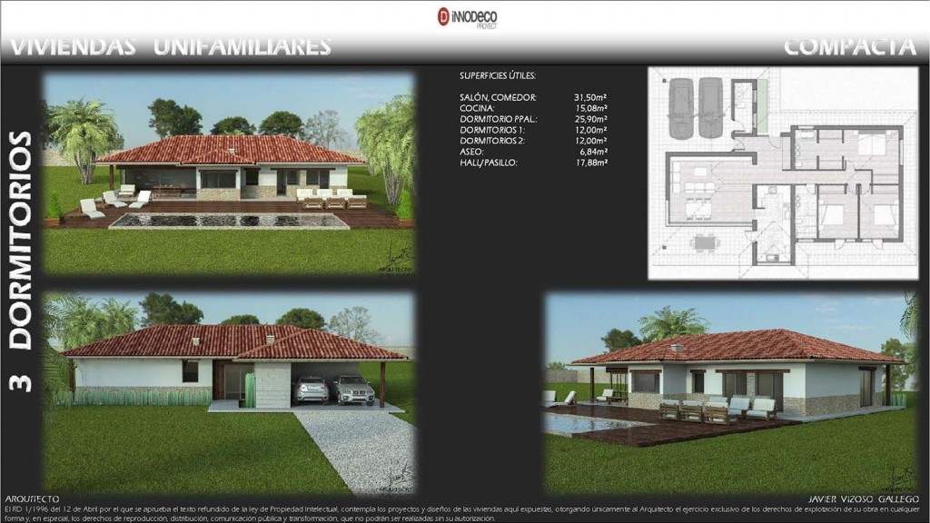 Vivienda Unifamiliar 3 Dormitorios Compacta