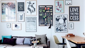 Decoración millennial con poster